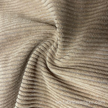 100% polyester corduroy randig klädtyg